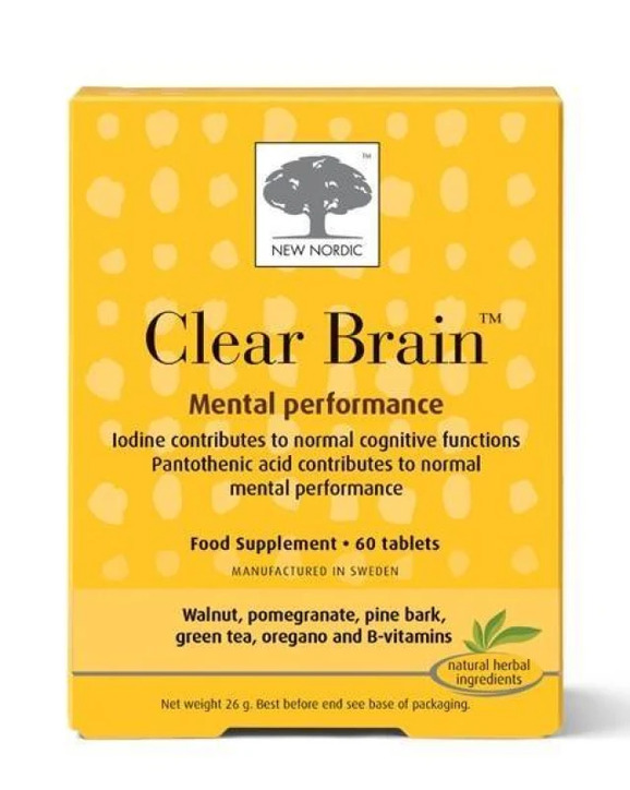 New Nordic Clear Brain 60 Tabs